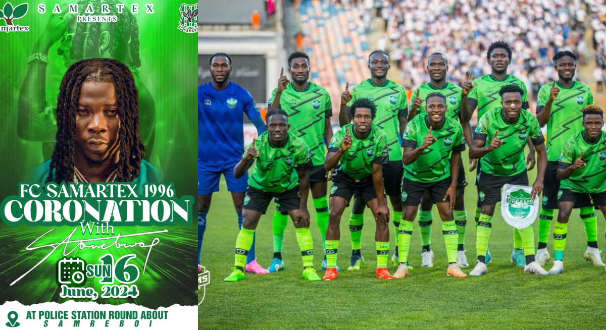 Stonebwoy will headline FC Samartex’s coronation ceremony following their historic league win.