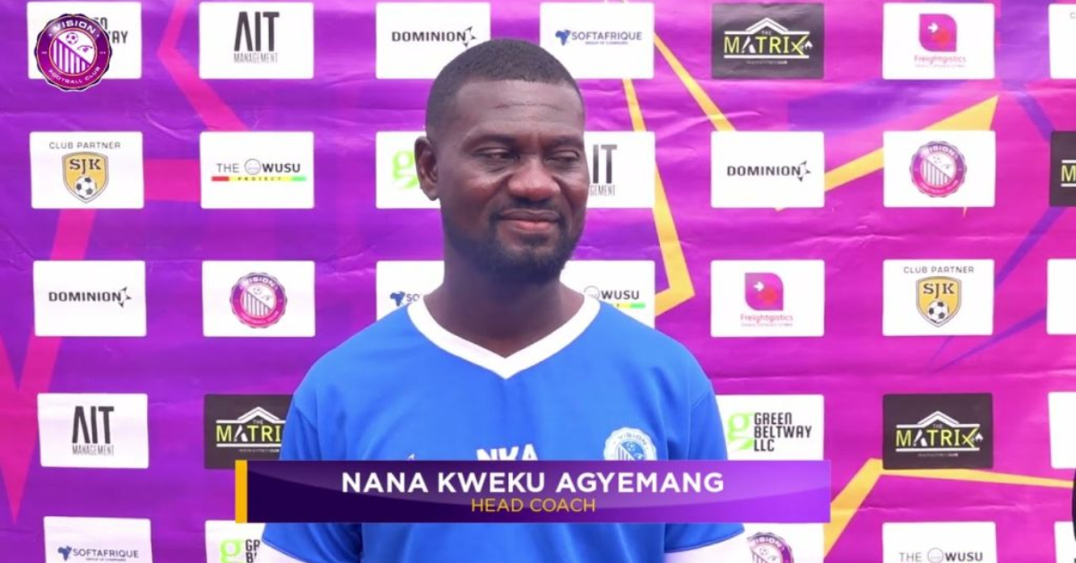 We will survive relegation – Vision FC coach Nana Kweku Agyemang