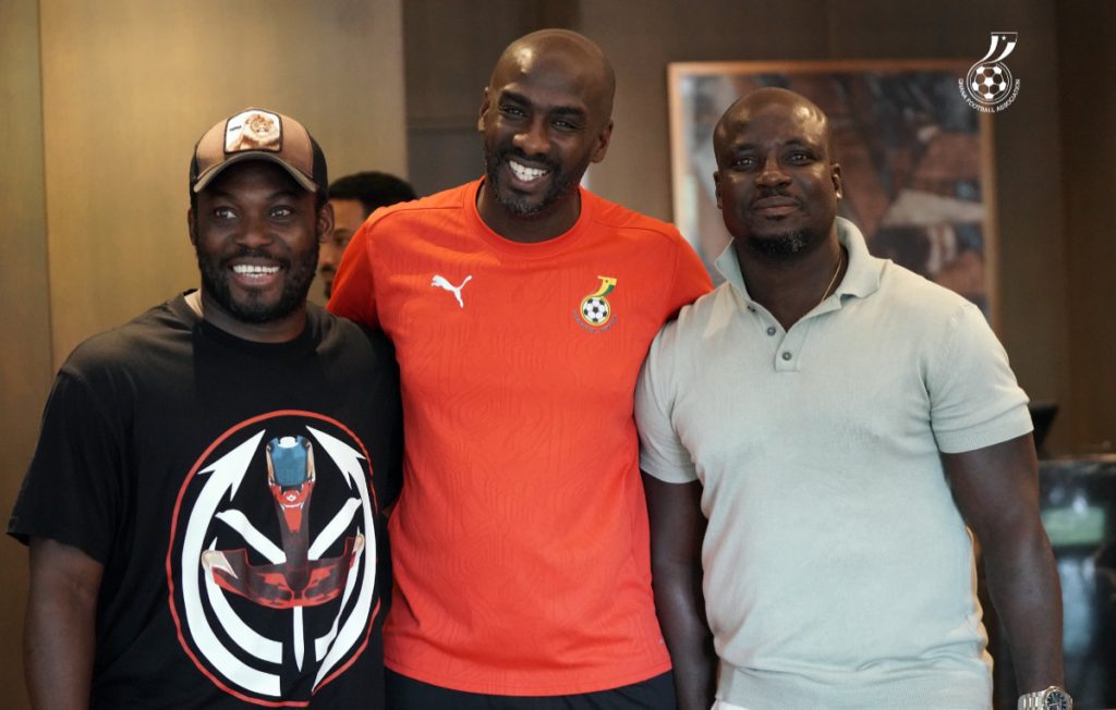 Michael Essien visits Black Stars ahead of Trinidad and Tobago clash in London