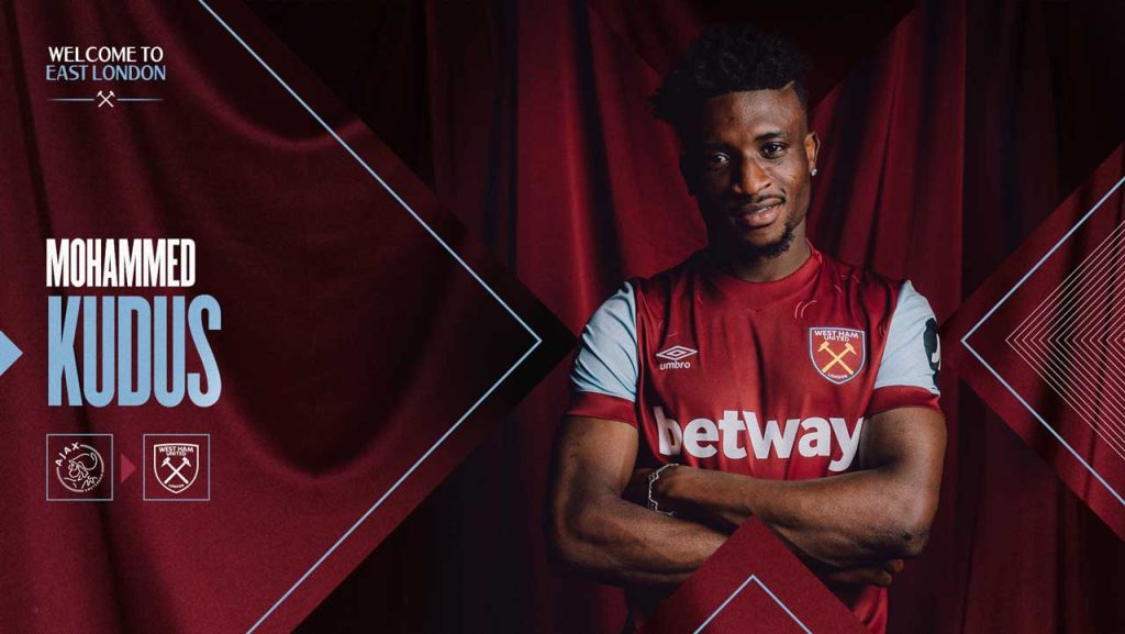 Mohammed Kudus to leave West Ham