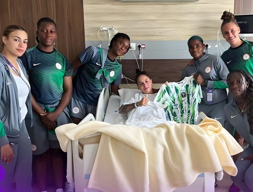 Black Queens visit South Africa’s Gabriela Salgado in hospital after WAFCON injury