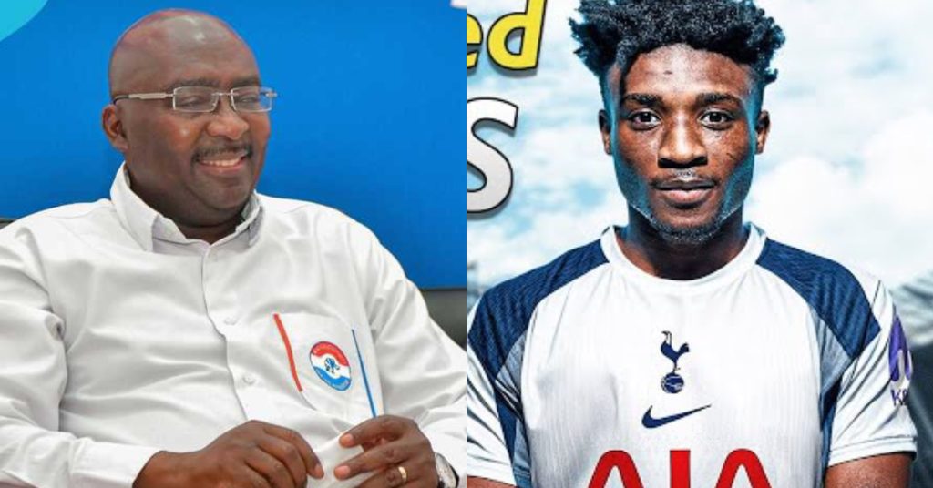 Bawumia hails Mohammed Kudus’ £55m move to Tottenham Hotspur