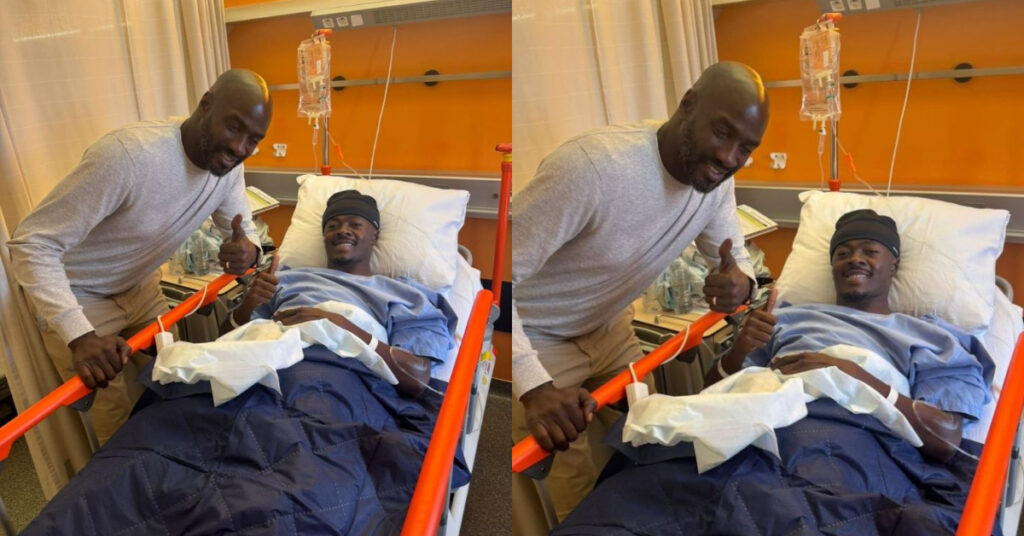 Otto Addo visits injured Mohammed Fuseini after ankle surgery