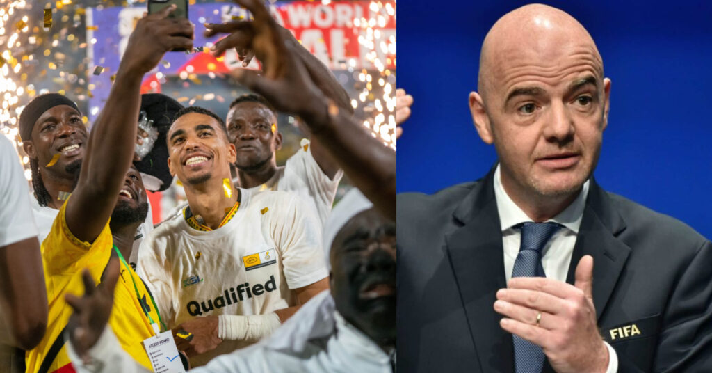 FIFA President Gianni Infantino has lauded the Ghanaian football fans