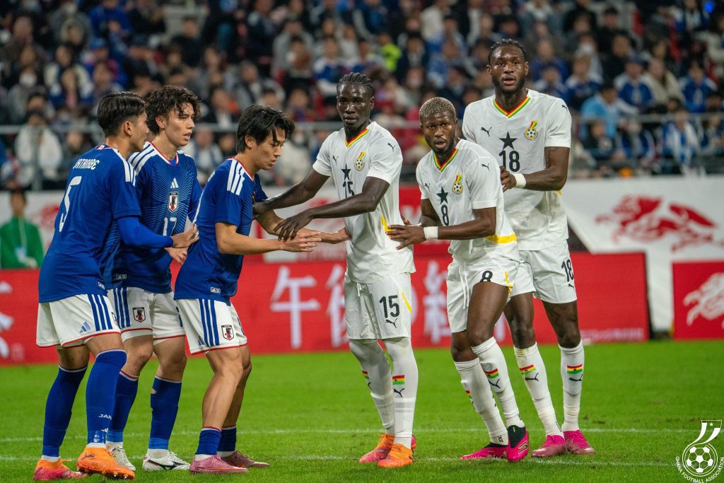 Japan defeats Ghana Black Stars 2-0 in a friendly Kirin Challenge Cup match.