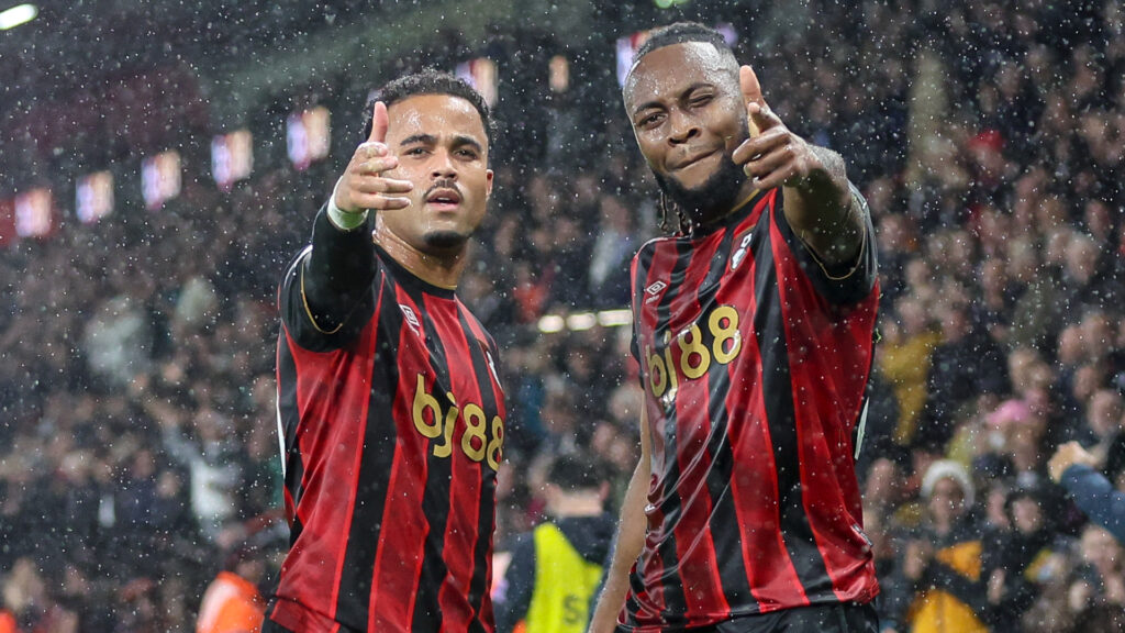Justin Kluivert wins Bournemouth’s Goal of the Month award over Antoine Semenyo.