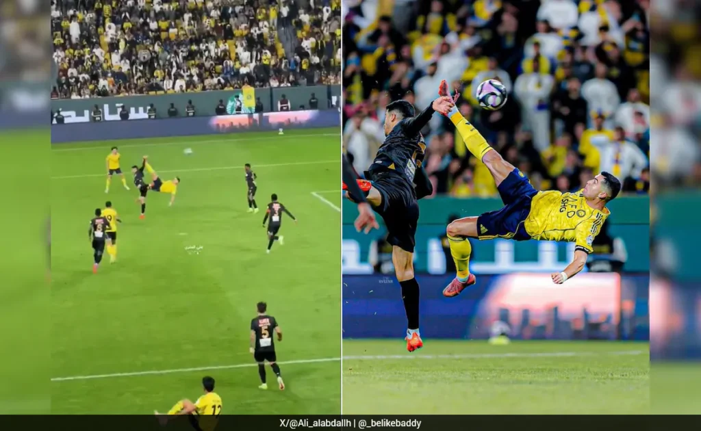 Ronaldo scored a stunning overhead kick
