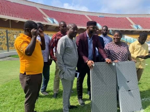 NSA secures pitch covers to safeguard stadium surfaces during concerts and other non-sporting events