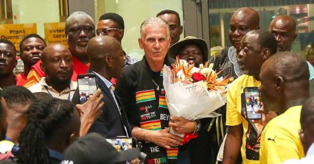 Carlos Queiroz Arrives in Ghana Ahead of Official Black Stars Unveiling