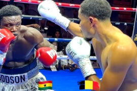 Ibrahima “The Diamond” Diallo Defeats Godson Amuzu by Unanimous Decision at Bukom Boxing Arena