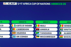 Ghana Drawn in Tough Group D for 2026 U-17 AFCON