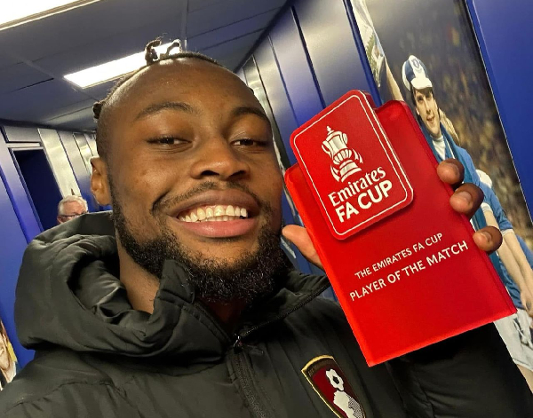 Ghana forward Antoine Semenyo wins Emirates FA Cup final Player of the Match award